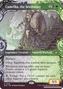 Camellia, the Seedmiser (Showcase) [BLB - 328] - NM [Foil] TCG MTG - Image 1