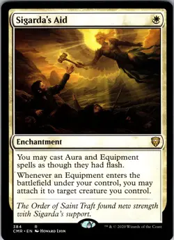Sigarda's Aid Commander Legends Rare NM Magic: The Gathering 384 Normal - Image 1