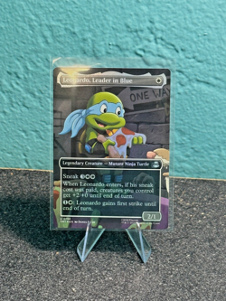 Leonardo, Leader in Blue (Borderless) *Foil* TMT 196 NM - Image 1
