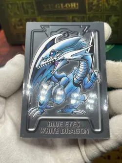 Yugioh Blue Eyes White Dragon BANDAI duel scene vintage card 90s 01 - Image 3