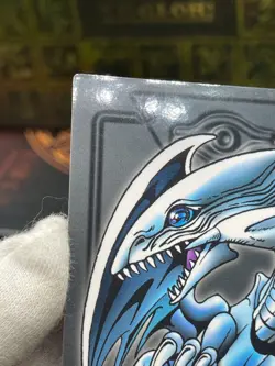 Yugioh Blue Eyes White Dragon BANDAI duel scene vintage card 90s 01 - Image 5