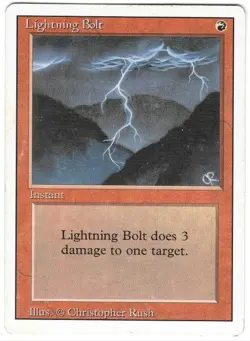 MTG x1 Lightning Bolt Revised - Red Instant - Magic the Gathering - Image 1