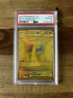 Pokemon TCG Phantasmal Flames Mega Charizard X EX 130/094 PSA 10 - Image 1