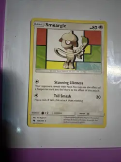 Smeargle 157/214 Rare Lost Thunder Pokemon Card TCG - Image 1