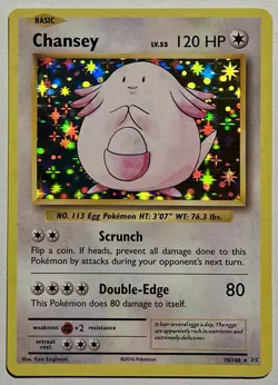 Chansey 70/108 (LP) Holo Rare XY Series: Evolutions 2016 Pokemon Card TCG - Image 1