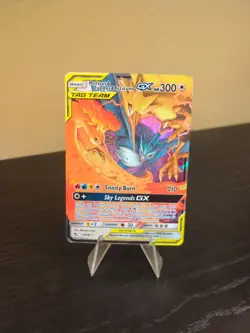 Pokemon Moltres & Zapdos & Articuno GX TAG TEAM Full Art Holo Ultra Rare 44/68 - Image 1