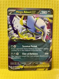 Pokemon TCG Mega Absol Ex 086/132 Double Rare Mega Evolutions - Image 1