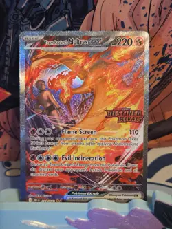 POKEMON TEAM ROCKETS MOLTRES EX SIR DESTINED RIVALS STAMPED PROMO 229/182 NM - Image 1