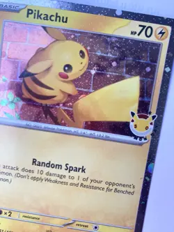 Pikachu 051 /162 Stamped 2026 Pokemon Day 30th Anniversary Promo NM + COIN - Image 3