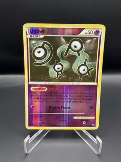 Unown 40/90 HGSS Undaunted Reverse Holo Uncommon Pokemon NM - Image 1