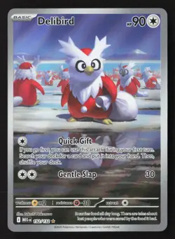 Delibird Illustration Rare Holofoil MEG 152/132 NM Pokemon TCG - Image 1