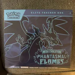 Pokemon Mega Evolution Phantasmal Flames Elite Trainer Box ETB Sealed - Image 1