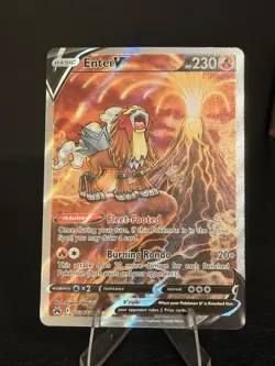Pokemon TCG Entei V Crown Zenith: Galarian Gallery GG36/GG70 Holo Ultra Rare - Image 1