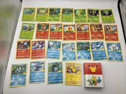 Pokemon 25th McDonalds Promo Complete Master Set Non-Holo 25 cards with Box - Image 1