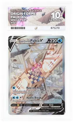 ACE 10 Origin Forme Palkia V 167/189 Astral Radiance Pokemon Card - Gem Mint - Image 1
