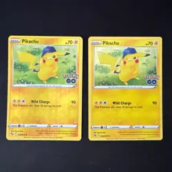 028/078 Pikachu - Holo + Reverse Holo - Pokemon Go - Pokemon TCG - 2 Cards! - Image 1