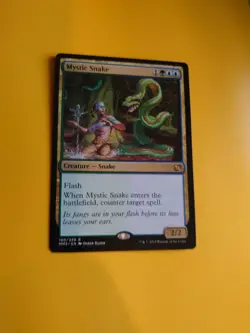 MTG Card. Mystic Snake, MM2 rare Snake as pics - Image 3