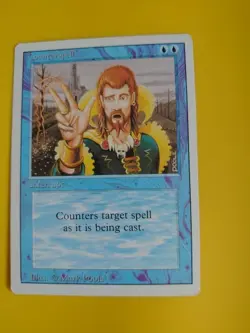 Counterspell. Interrupt. Magic the Gathering Card. Revised. Old Vintage. - Image 3