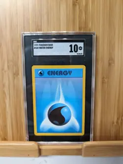 Pokemon Card Water Energy Base Set 102/102 Vintage WOTC Sgc Graded 10 Gem - Image 1