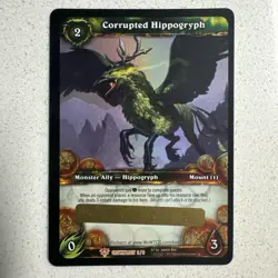 Corrupted Hippogryph - WoW TCG Loot Card (Unscratched/Unused RARE pack fresh) - Image 2