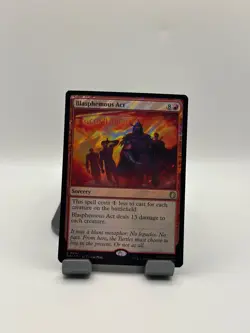 MTG, Blasphemous Act SURGE FOIL 47 NM Commander: Teenage Mutant Ninja Turtles - Image 1