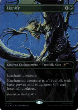 Lignify (Rainbow Foil) - Secret Lair Iron Maiden - 2192 - NM Foil - Image 2