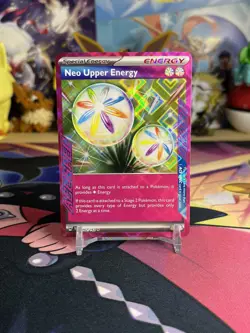 NM Pokemon TCG Neo Upper Energy 162/162 Holo Ace Spec - Image 1