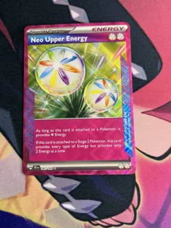 NM Pokemon TCG Neo Upper Energy 162/162 Holo Ace Spec - Image 4