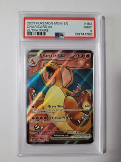 Charizard ex 183/165 Ultra Rare PSA 9 - 2023 Pokemon 151 (1760) - Image 1