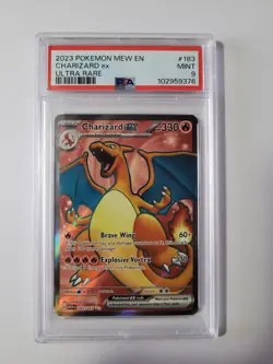 Charizard ex 183/165 Ultra Rare PSA 9 - 2023 Pokemon 151 (9376) - Image 1