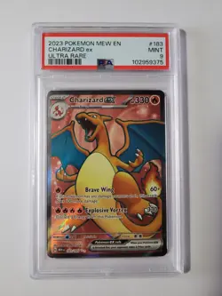Charizard ex 183/165 Ultra Rare PSA 9 - 2023 Pokemon 151 (9375) - Image 1