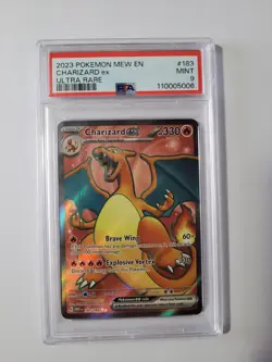 Charizard ex 183/165 Ultra Rare PSA 9 - 2023 Pokemon 151 (5006) - Image 1