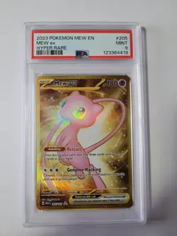 Mew ex 205/165 Hyper Rare PSA 9 - 2023 Pokemon 151 - Image 1