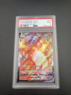 Charizard VMAX 020/189 Pokemon TCG Darkness Ablaze Full Art PSA 9 MINT - Image 1
