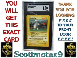 1999 Pokemon Base Set Magnemite #53/102 40 HP Thunder Wave CGC 10 - Image 1