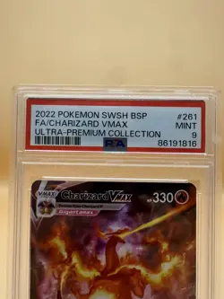 2022 Pokemon SWSH BSP FA/ Charizard VMAX Ultra Premium Collection #261 PSA 9 - Image 3