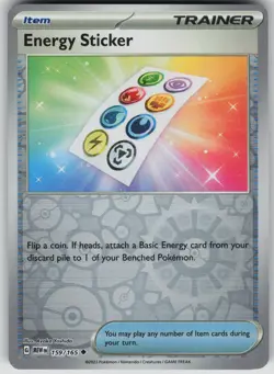 Pokemon Energy Sticker Uncommon Reverse Holo SV: Scarlet & Violet 151 159/165 - Image 1