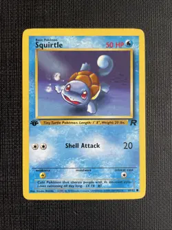 Squirtle - 68/82 Team Rocket 1st Edition (Pokemon) Non Holo - LP+ - Image 1