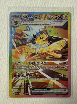 Pokemon Jolteon ex 153/131 Prismatic Evolutions Special Illustration Rare NM - Image 1