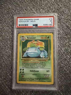 1999 Pokemon Venusaur Holo 15/102 PSA 5 - Image 1