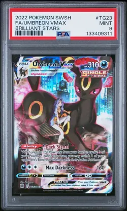 Pokemon TCG Umbreon Vmax TG23/TG30 Brilliant Stars! PSA 9! - Image 1