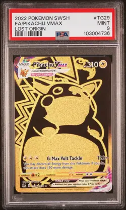 Pokemon TCG Pikachu Vmax TG29/TG30 Lost Origin Trainer Gallery! PSA 9! - Image 1