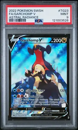 Pokemon TCG Garchomp V TG23/TG30 Astral Radiance Trainer Gallery! PSA 9! - Image 1