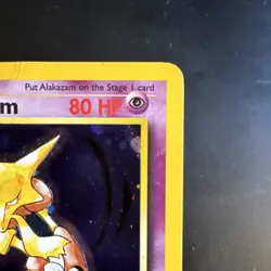 Pokemon TCG Alakazam 001/130 Base Set 2 Holo Rare Stage 2 80 HP 1999 - Image 4