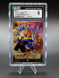 2025 DISNEY LORCANA EN 9-FABLED ENCHANTED #224 BEAST GRACIOUS PRINCE CGC 9 - Image 1