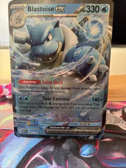 Pokemon Blastoise ex 009/165 Englisch, Jumbo Card - Image 3