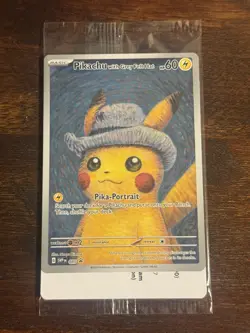 Pikachu with Grey Felt Hat 085 Promo Card Van Gogh Sealed PSA 10 CONTENDER - Image 1
