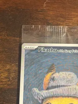 Pikachu with Grey Felt Hat 085 Promo Card Van Gogh Sealed PSA 10 CONTENDER - Image 2