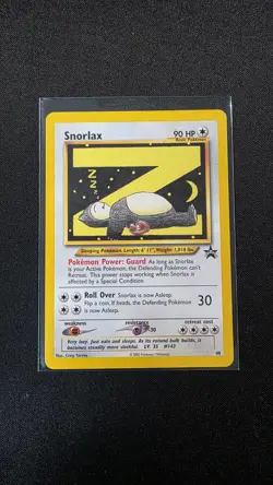 Snorlax 49/53 WOTC Black Star Promo Card 2002 Vintage pokemon 49 - Image 1