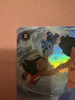 Disney Lorcana Raging Storm Winterspell Enchanted Card Foil Stitch Lilo 225/204 - Image 4